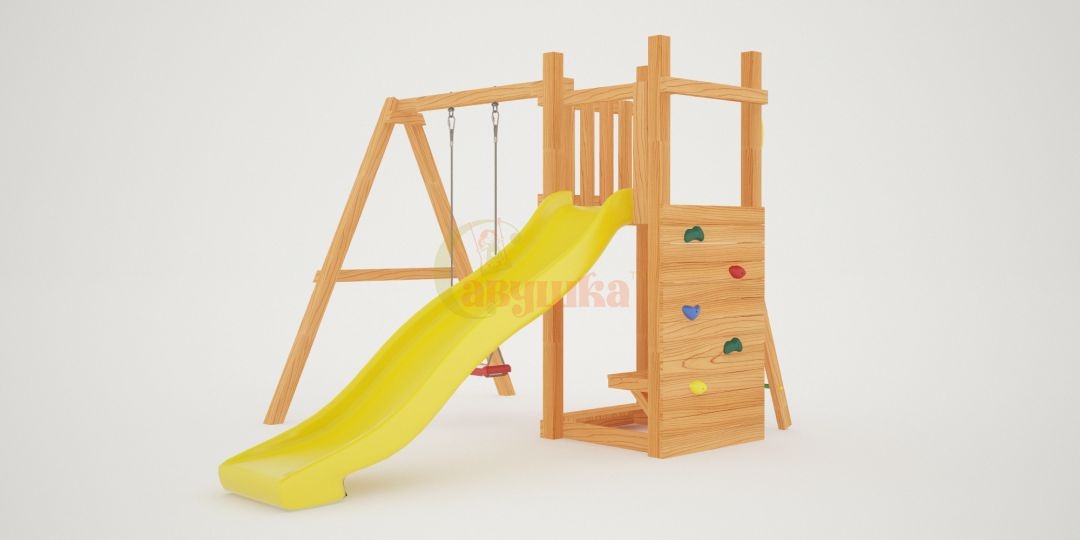 Детская площадка Савушка Мастер 6 с качелями - 4 сезона